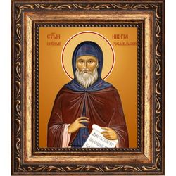 Никита Рославльский преподобный. Икона на холсте.