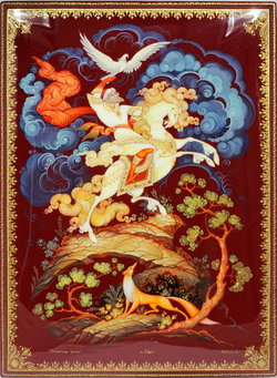 Шкатулка под бумаги "Соколиная охота"