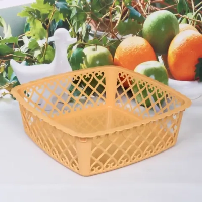 Сухарница пластиковая «Астория» 26*26*8,5см, облепиха