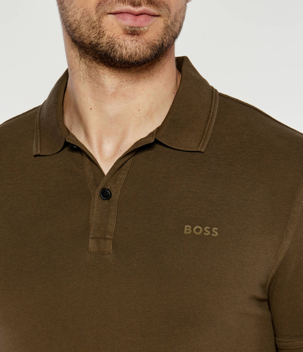 Поло Prime BOSS ORANGE - оливковый(50468576)