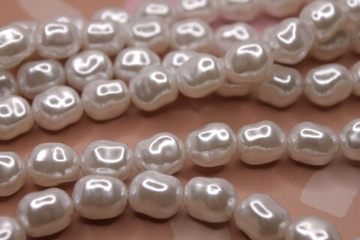 Бусина имитация жемчуга 12х10 мм