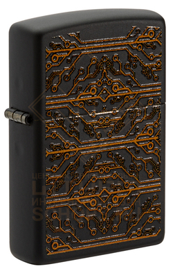 Зажигалка Zippo 49572 Circuit Pattern, Black Matte