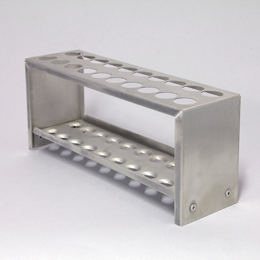 Штатив для пробирок, алюминиевый 20/18 гнезд, (12005204) Минимед, шт.