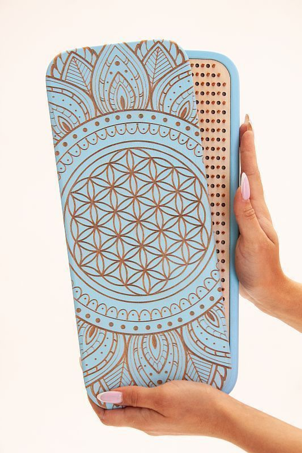 Доска садху Ом на мандале алюминиевые гвозди