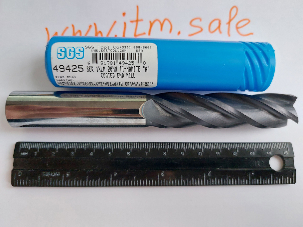 Фреза тв. спл. SER 1XLM 20 мм Z4 TiN-A 49425