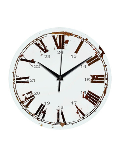 Часы настенные деревянные IDEAL "Ржавчина принт", 30 см, бесшумные Декор для дома, подарок