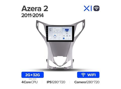 Магнитола Teyes X1 2-32 Wi-Fi Hyundai Azera 2 II 2011 — 2014 9.0"