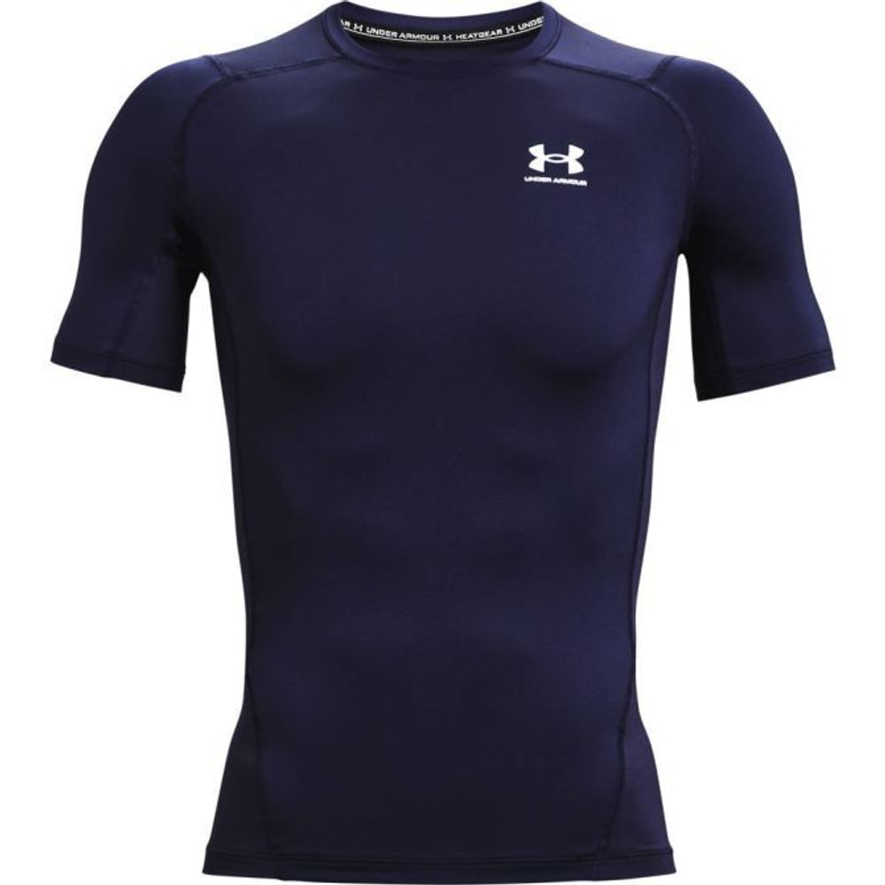 Мужская теннисная футболка Under Armour Men's HeatGear Armour Short Sleeve - небесный