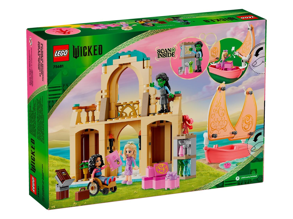 LEGO Wicked 75681 Глинда, Эльфаба и Несса Роуз в университете Шиз — коллекционный сет