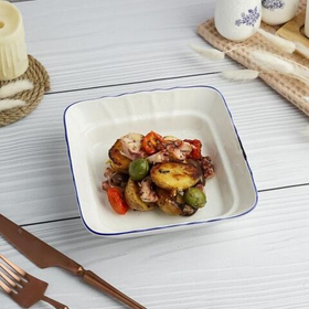 Салатник квадратный 25 см,коллекция "Sea Flower" P.L.