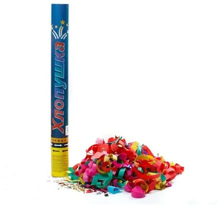 Пневмохлопушка NNB-P48-1 48 см Конфетти (1/49)