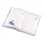 Блокнот в футляре, 14,5 см * 20,5 см, 7БЦ, Alingar, ламинация, замочек, вн.блок с дизайном, в линию, 45 л., "Девушка с желтым букетом"