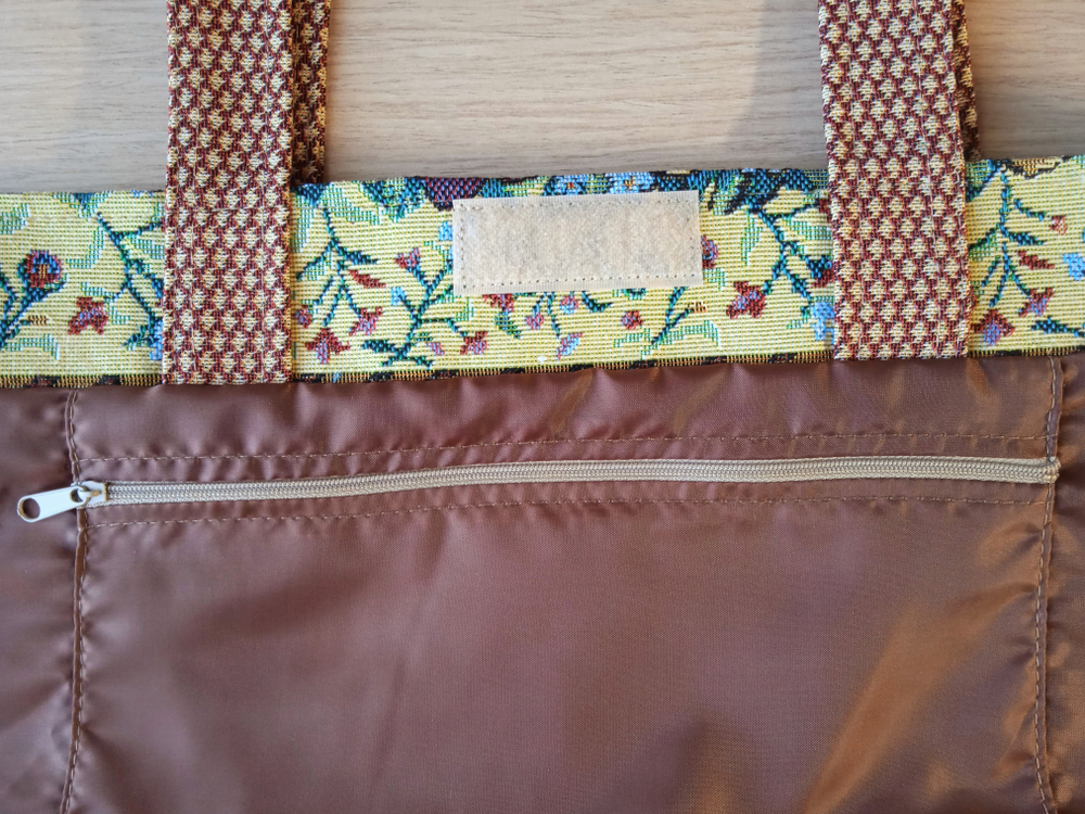 Гобеленовая сумка Анютины глазки (39х39х12)