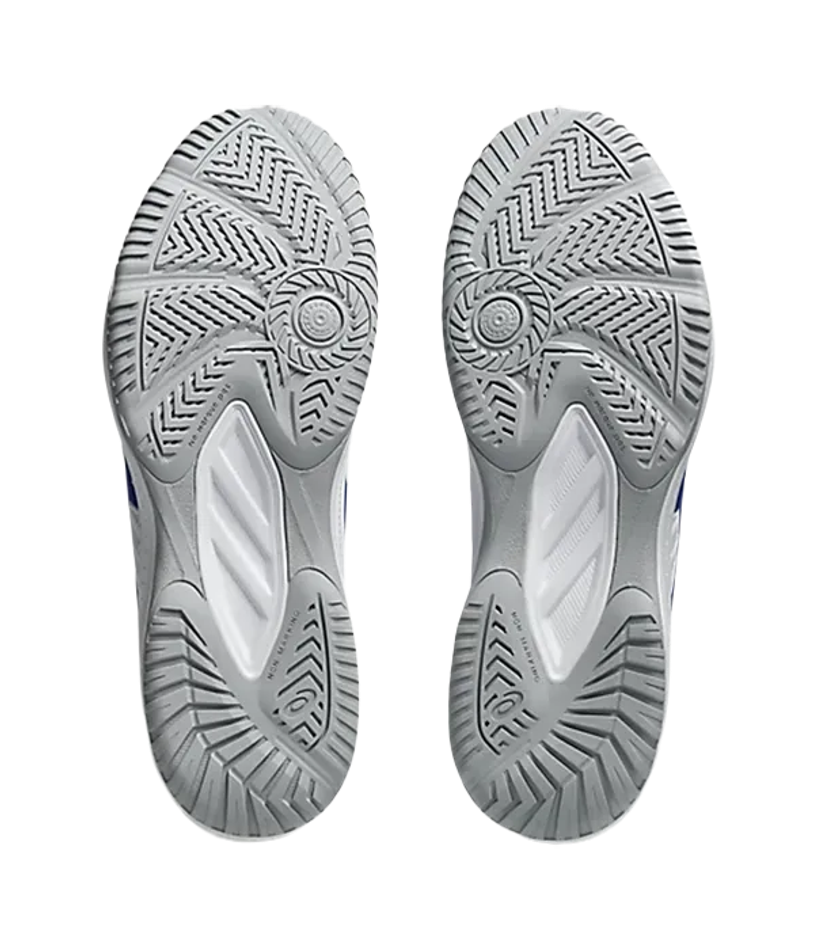 Asics Court Slide 4 Белый-Темный кобальт 2025 Кроссовки