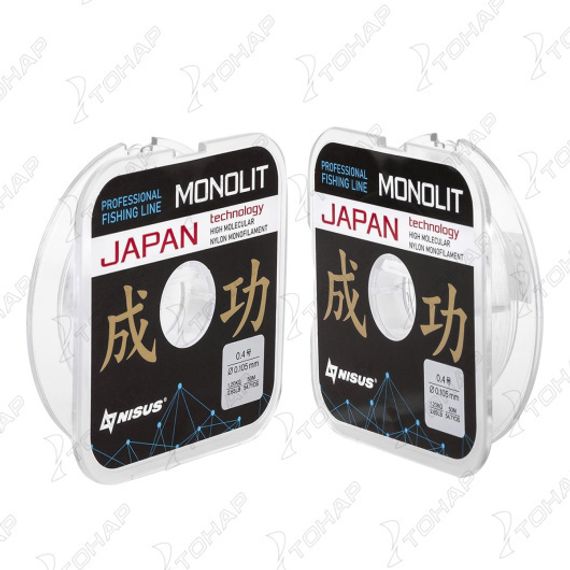 Леска MONOLIT 0,105mm/50m Nylon Transparent (N-MO-0.105-50) Nisus