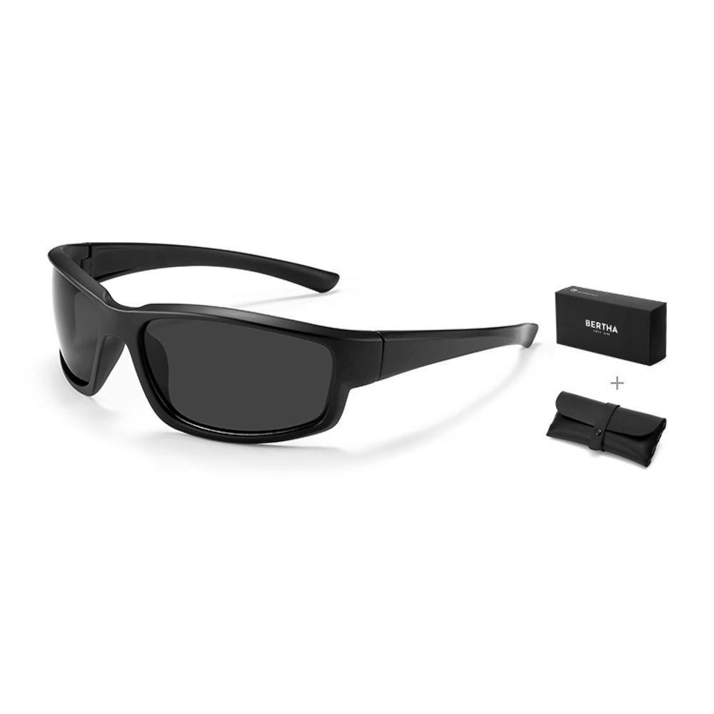 BERTHA Floating Lightweight Material Rectangular Sunglasses Unisex