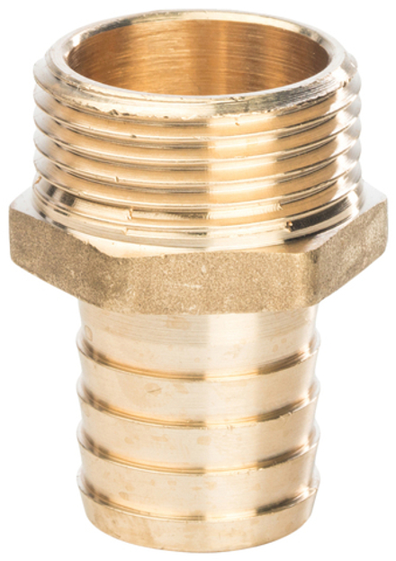 Штуцер латунь 3/4" х 10мм. наружняя резьба.