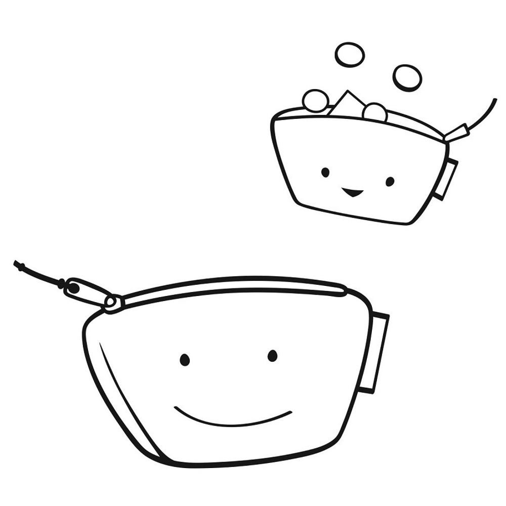 Кошелек детский для мелочи abc friends pink