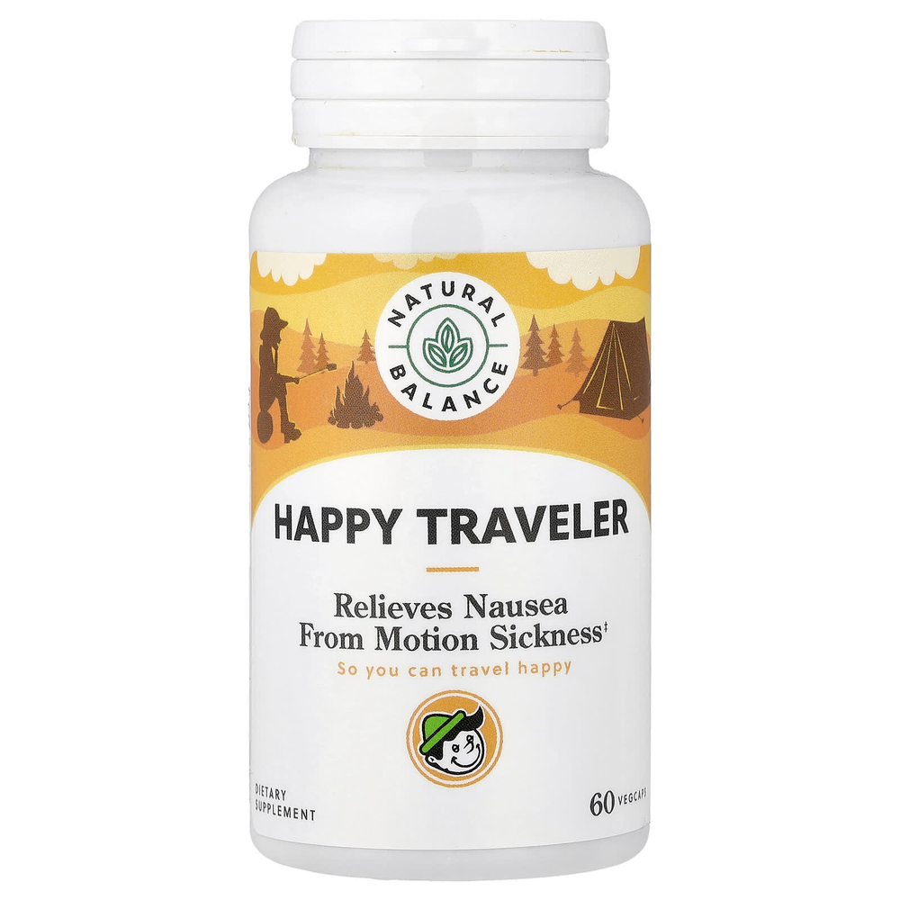 Natural Balance, Happy Traveller, 60 растительных капсул