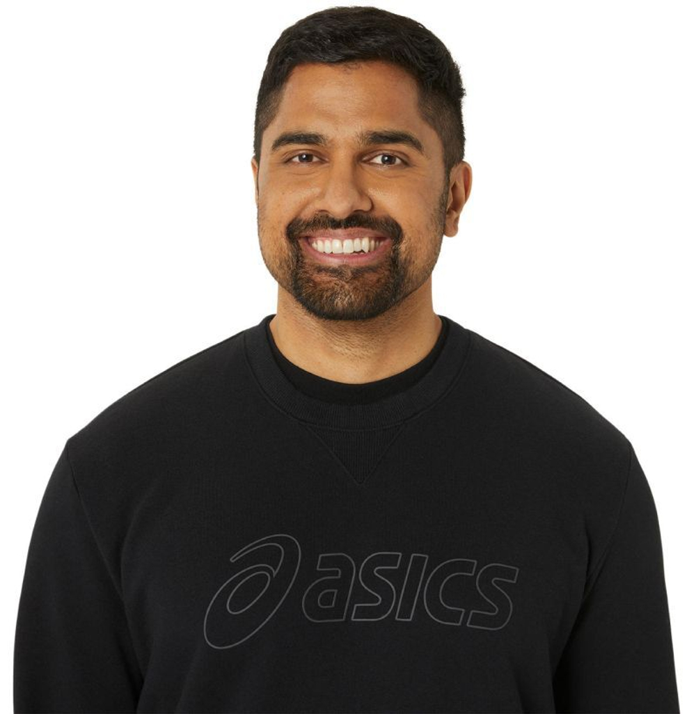 Мужская теннисная кофта Asics Sweat Shirt - черный