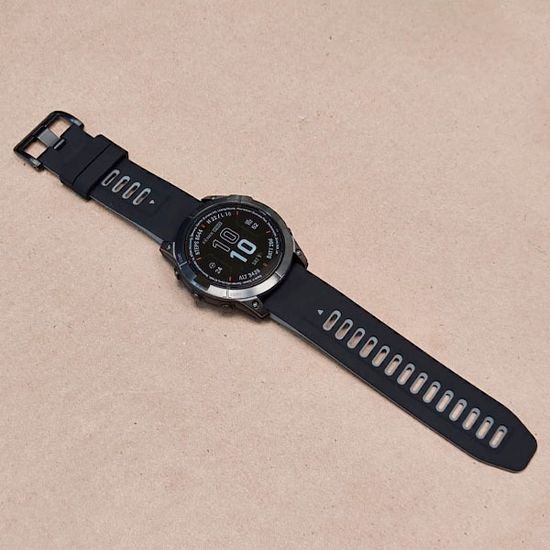 Ремешок силиконовый двухцветный 26 мм для Garmin Fenix 7x/6x/5x/5x plus/3, Descent, Tactix, Enduro, D2,  Instinct 2X