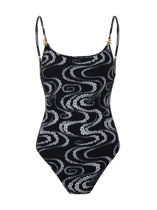 Боди на бретелях Black&White, черный