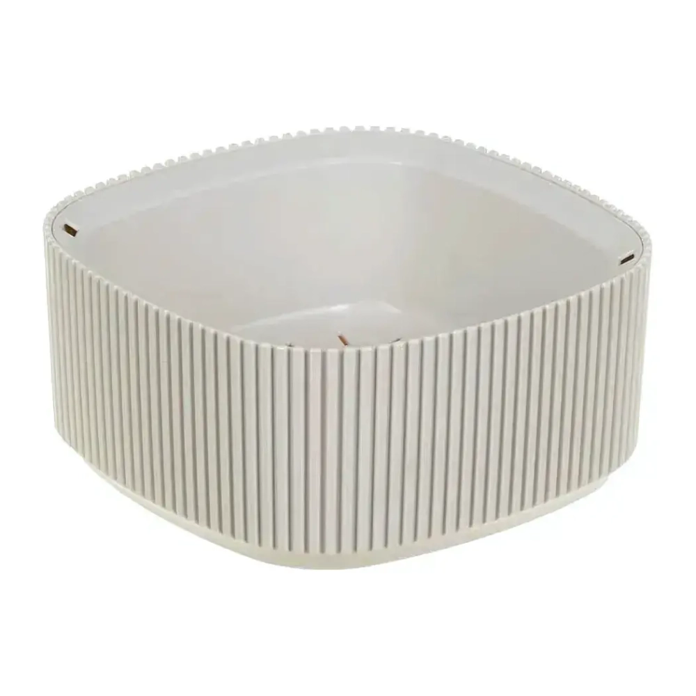 Кашпо СТРИП 165мм 0,9л со вставкой Кремовый