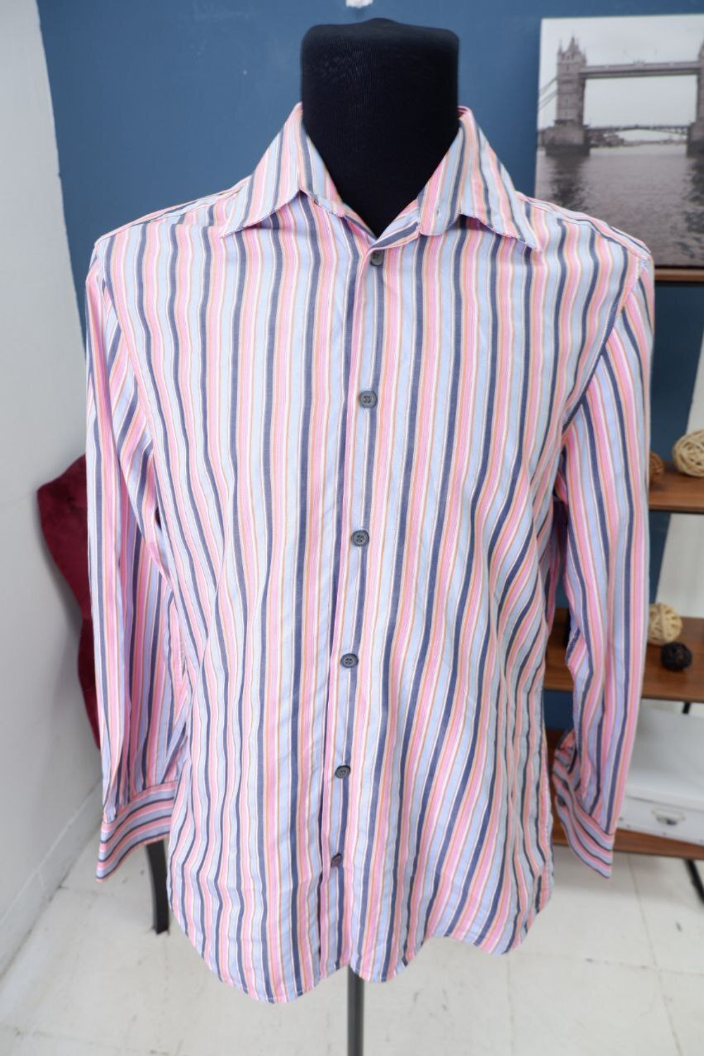 Рубашка H&M из хлопка 46 размер