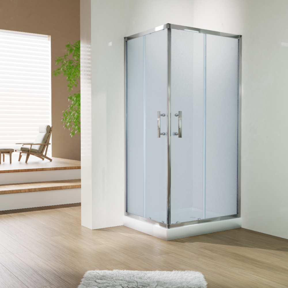 Душевой уголок Esbano ESUGR8022C 100x80x200 Прямоугольная цвет хром