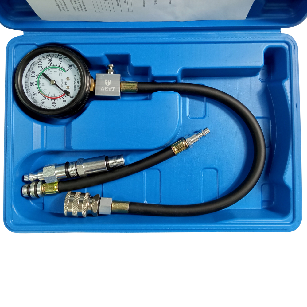 Компрессометр (2 шланга, 2 адаптера) TA-G1004 AE&T
