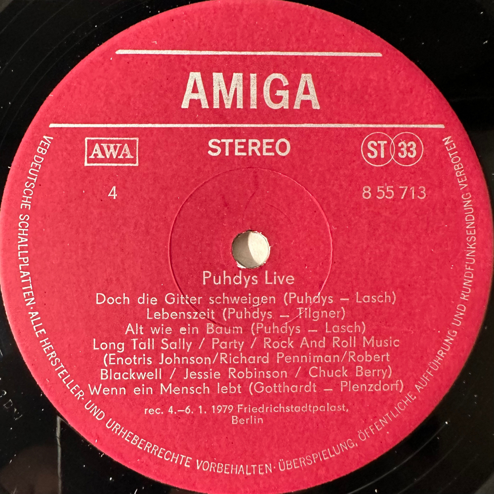 Puhdys ‎– Puhdys Live 2LP (Германия 1979г.) с автографами