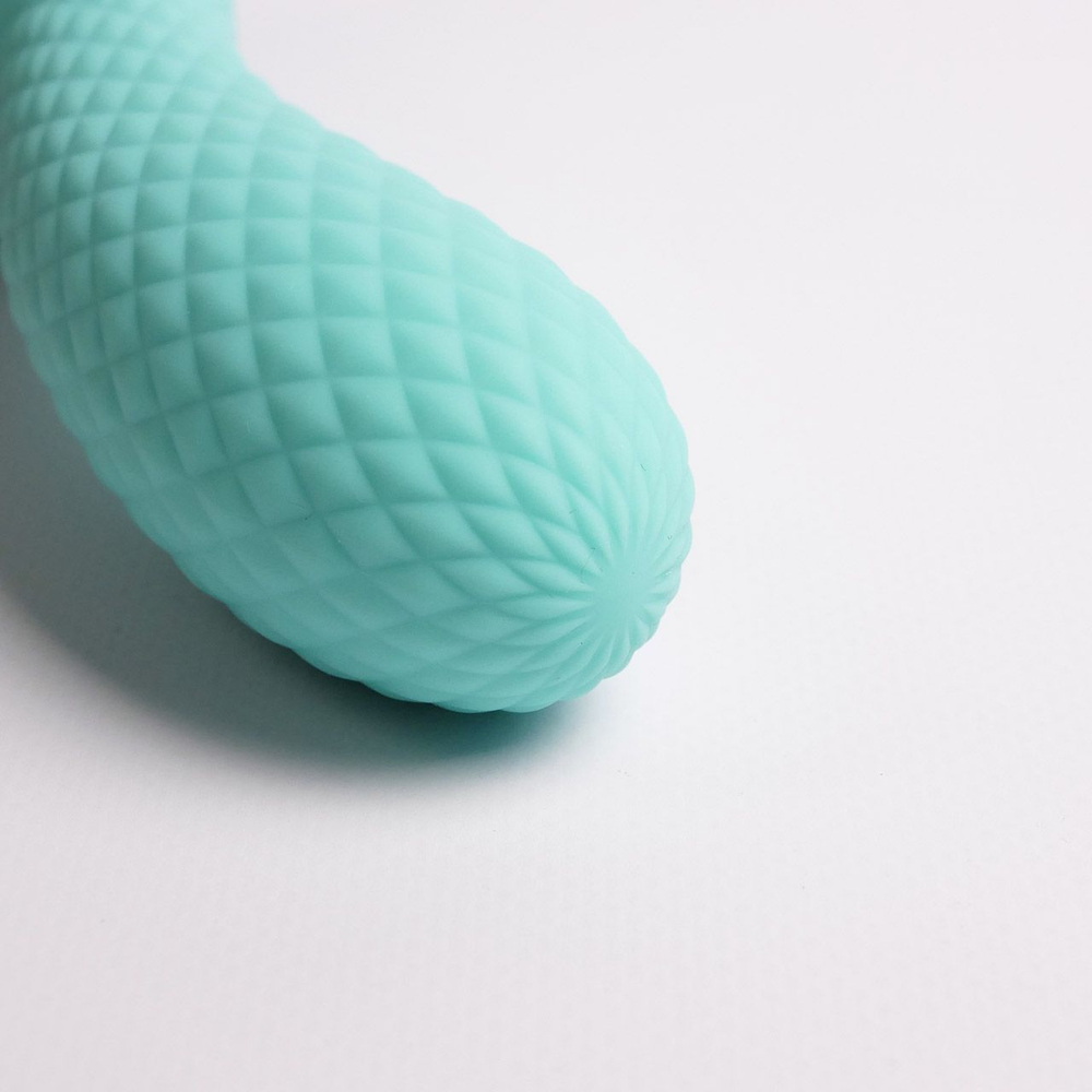 Бирюзовый вибромассажёр с деликатными токами