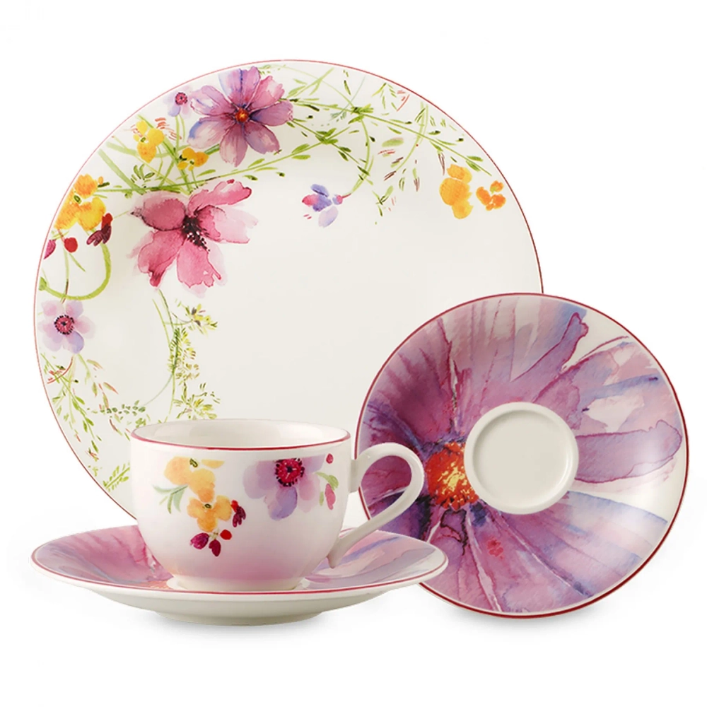 Villeroy & Boch Набор тарелок Mariefleur на 2 персоны 10-4100-2620 + 10-4100-2700 + 10-4100-2640