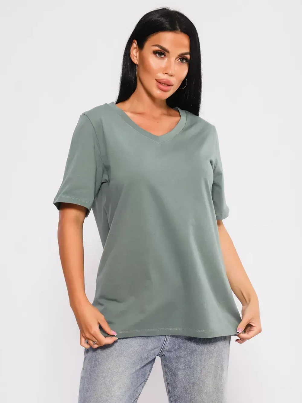 Футболка базовая большие размеры