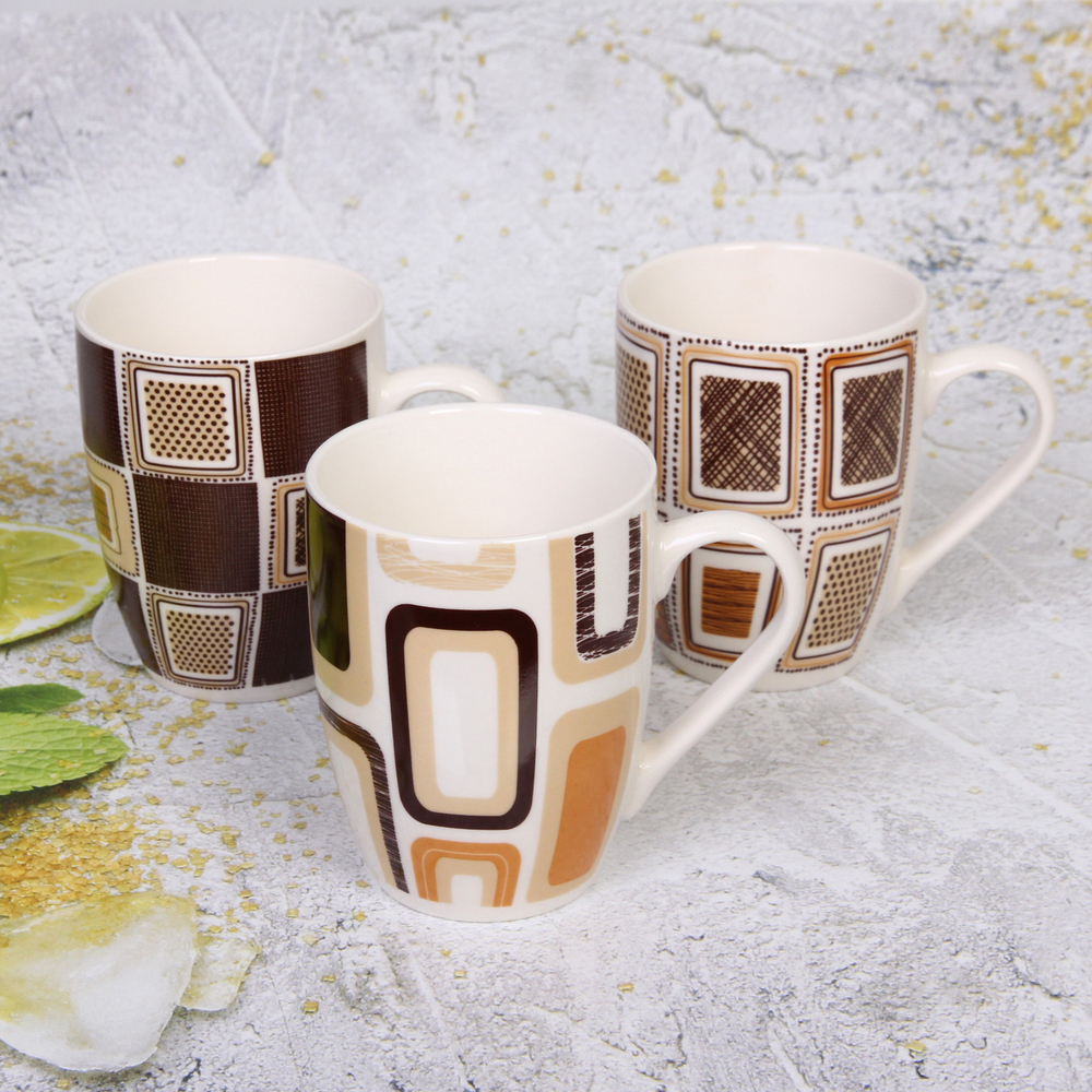 Кружка керамическая 350мл «Клетка»