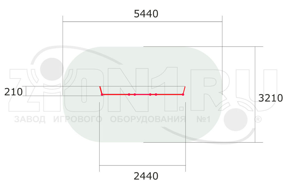 Шведская стенка Малыш для спортивной площадки