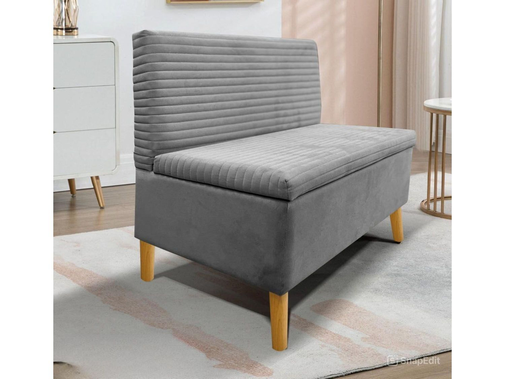 Диван ОАЗИС-1 Д широкий серый №25