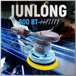 JunLong Аккумуляторный автомобильный полировщик 6 скоростей, 2 батареи 2000 мАч