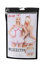 Нижняя часть костюма «Медсестра», Pecado BDSM, юбка,бело-красный, 44-46