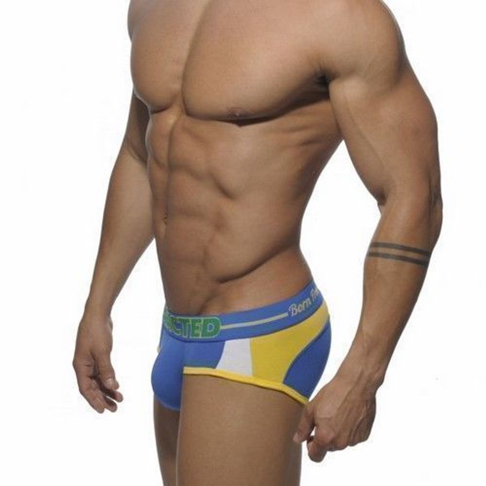 Мужские трусы брифы голубые Addicted Born to be Free Brief Blue