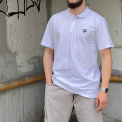 Поло Питерский Щит "Лого" Белый