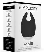 Черный клиторальный вибростимулятор Vayle - 10,5 см. (Цвет: черный)