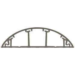 Кабель-канал ЭРА KK-70-16-FGС напольный серый бетон RAL 7023 70х16мм 42м | Кабель-канал напольный
