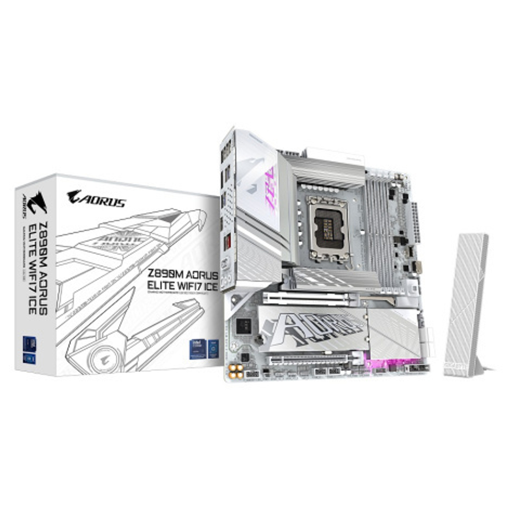 Материнская плата mATX GIGABYTE Z890M AORUS ELITE WF7 ICE