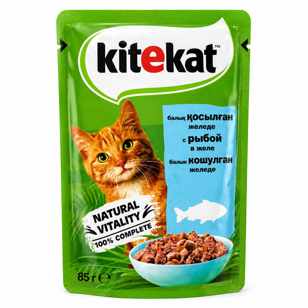 Влажный корм для кошек Kitekat с рыбой 85 гр