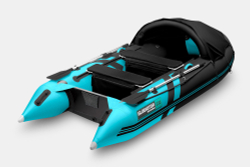 Надувная лодка GLADIATOR C330AL черно-бирюзовый