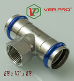 НЕРЖ Тройник  18*1/2 г.*18  "VER-PRO"  (50/5шт)