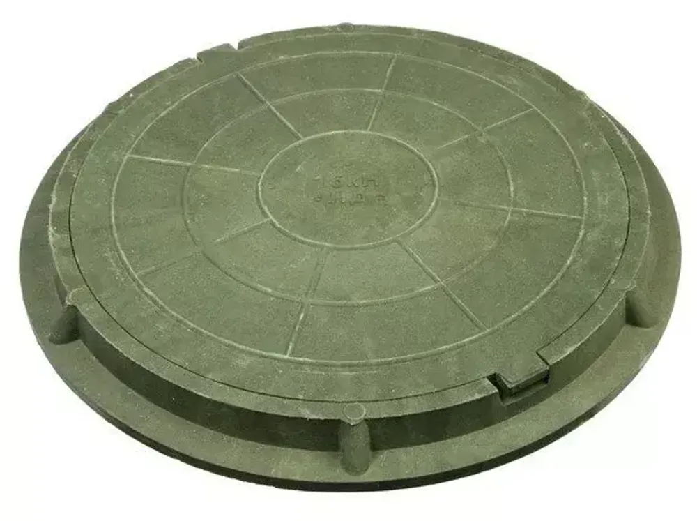 Люк полимерпесчаный легкий (1,5 тн) зеленый