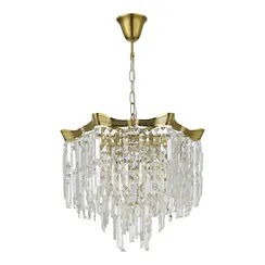 SL1659.303.07 Светильник подвесной ST-Luce Латунь/Прозрачный E14 7*60W OFELIA