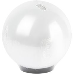 Садово-парковый светильник ЭРА НТУ 02-60-251 шар опаловый призма на опору / кронштейн IP44 Е27 max60Вт d250mm | Садово-парковые светильники